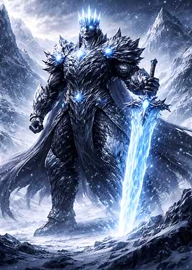 Ice King with Glowing Sword