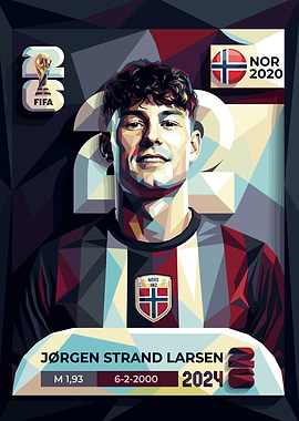 Jørgen Strand Larsen Football Card