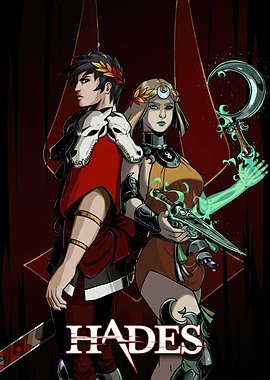 Hades Game Art with Zagreus and Melinoë