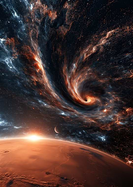 Cosmic Black Hole and Planet