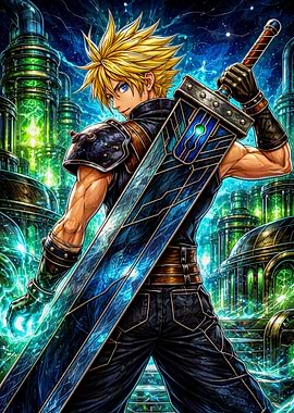 Cloud Strife with Buster Sword