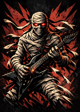 Mummy Rock Guitarist