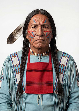 Native American Man Portrait