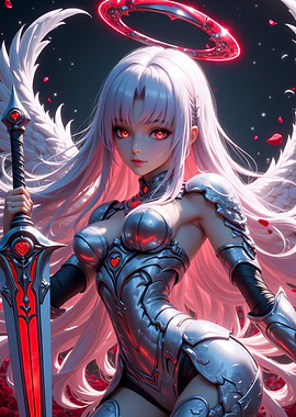 Anime Angel Warrior with Sword