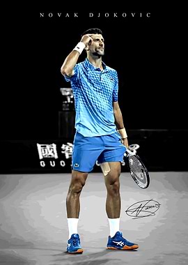 Novak Djokovic in Action