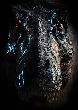 Tyrannosaurus Rex Close-Up Portrait