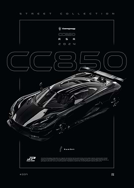 Koenigsegg CC850 RSR 2024 Poster
