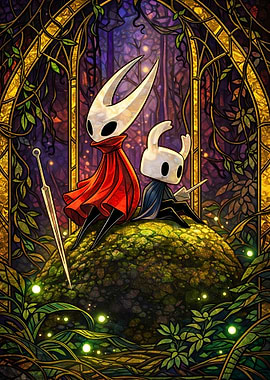 The Knight and Hornet in Stained Glass