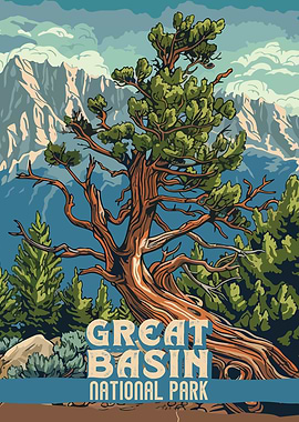 Great Basin National Park Vintage Poster