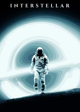 Interstellar Astronaut in Space
