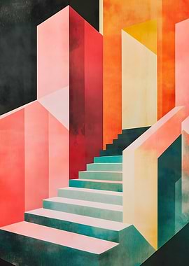 Abstract Geometric Staircase