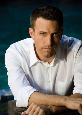 Ben Affleck in a white shirt