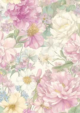 Soft Watercolor Floral Pattern