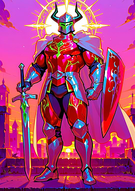 Knight with Sword and Shield