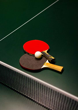 Table Tennis Rackets and Ball
