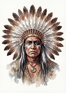 Native American Chief Portrait