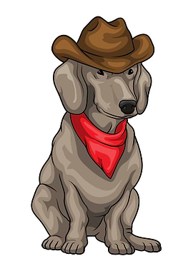 Dachshund Cowboy Scarf