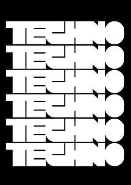 Techno Text Art