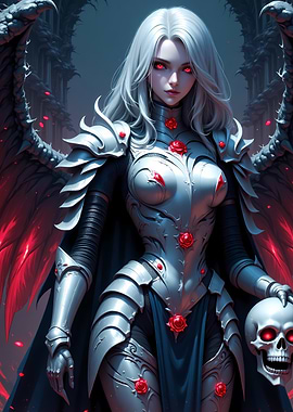 Gothic Warrior with Skull