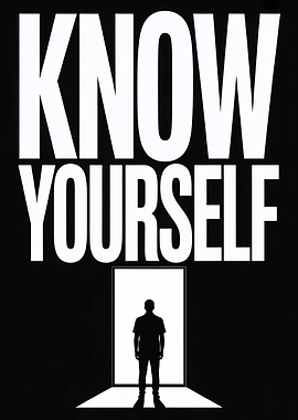 Know Yourself Doorway Silhouette