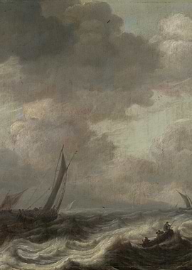 Ships in a Stormy Sea