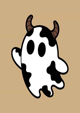 Cow Ghost with Horns