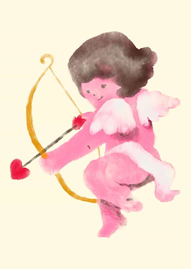 Cupid with Bow and Arrow