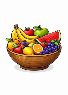 Bowl of Fresh Fruit