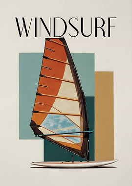 Windsurfing Sail and Board
