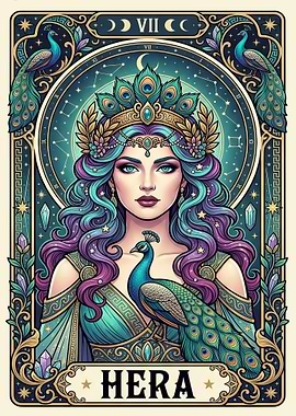 Hera Goddess with Peacock