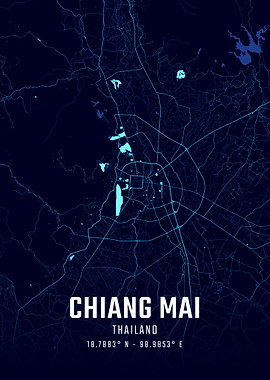 Chiang Mai Midnight City Map