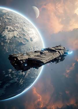 Spaceship near a Planet