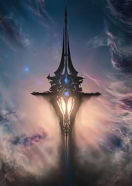 Cosmic Sword in Nebula