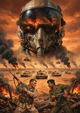 Desert Warfare Scene