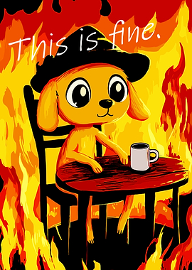 This is Fine Dog in Fire