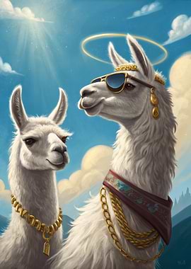 Glamorous Llamas in the Sky