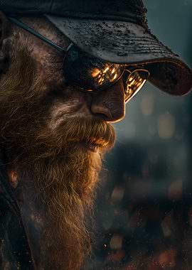 Man with Beard and Sunglasses