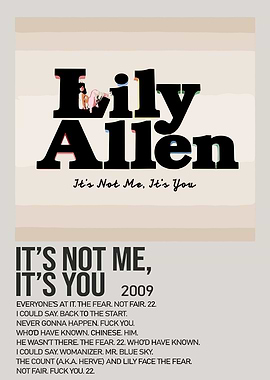 Lily Allen It's Not Me, It's You