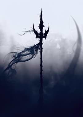 Dark Trident with Smoke