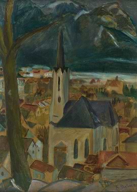 Church in a Mountainous Town