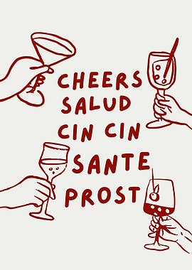 Cheers around the world, Drinking Celebration Quote