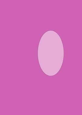 Pink Oval on Pink Background