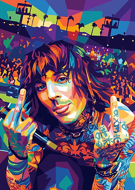 Oli Sykes Pop Art Portrait