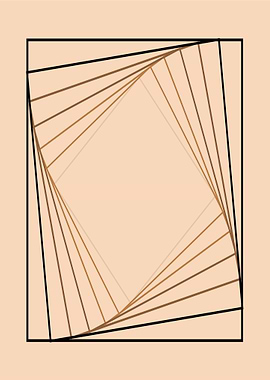 Geometric Square Pattern with Gradient