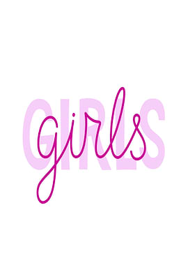 Girls text art