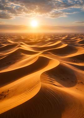 Desert Dunes at Sunset