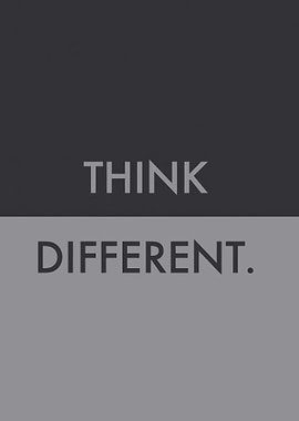 Think Different Text Art