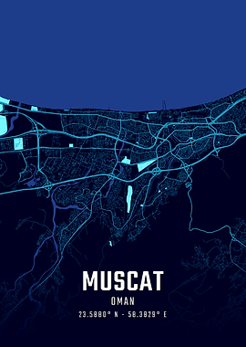 Muscat Midnight City Map