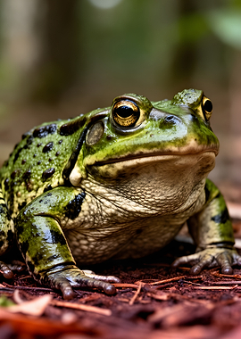 Close-up of a Green Frog