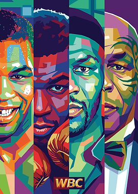 Mike Tyson Pop Art Collage